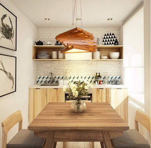 MIRODEMIÂ® Roquesteron | Modern Retro Wooden Pendant Lighting