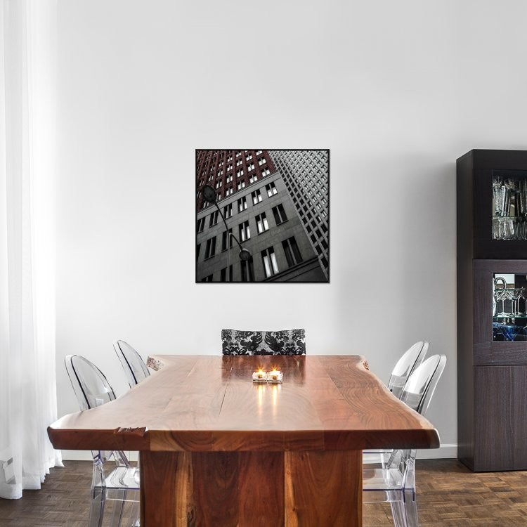 "Twinlight" Framed Canvas Giclee by Gilbert Claes, 31x31"