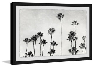 "Palm Trees in CA" Framed Painting Print, 24"x16"