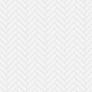 Metro Brick Herringbone Matte White Porcelain Floor and Wall Tile