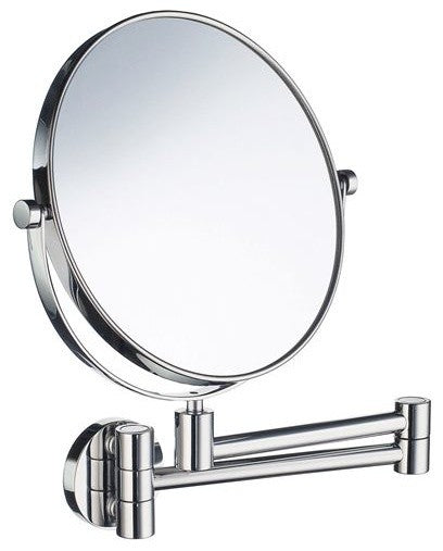 Wall Mounted 7X'S/Normal Make-Up Mirror, Polished Chrome
