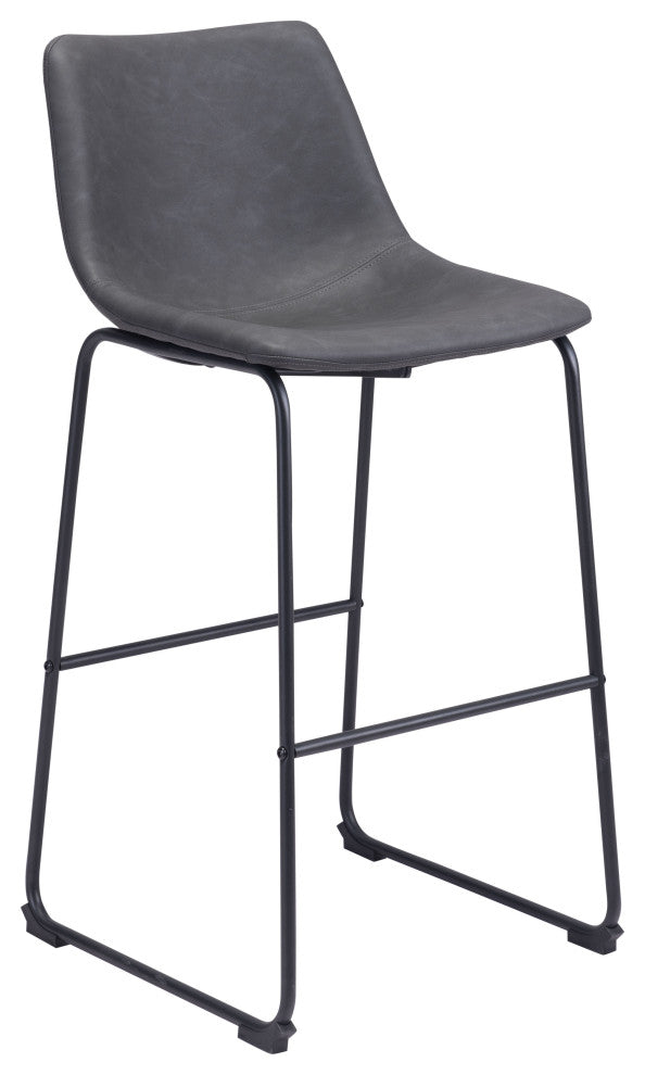 Smart Bar Chair, Set of 2 Charcoal