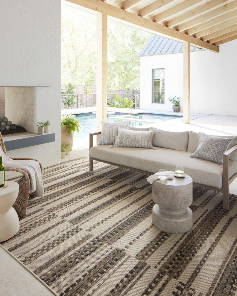 Loloi II Rainier Ivory / Taupe 2'-3" x 7'-7" Runner Rug