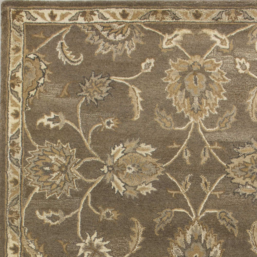 96" X 126" Coffee Wool Rug
