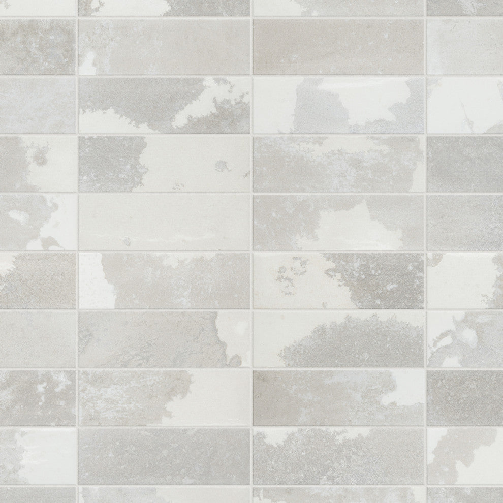 Kings Tradition Brick Porcelain Wall Tile Sample, Gray
