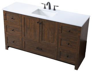 Home Living 60" SIngle Bathroom Vanity, Expresso