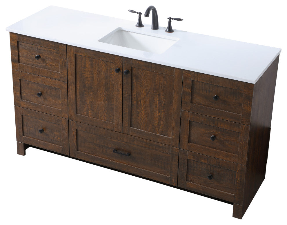 Home Living 60" SIngle Bathroom Vanity, Expresso