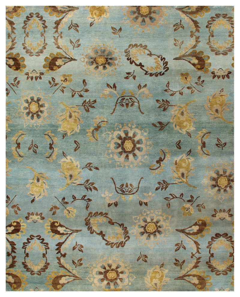 Weave & Wander Amzad Hand Knotted Wool Rug, 5'6"x8'6"