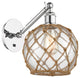 Innovations 317-1W-PC-G122-8RB 1-Light Sconce, Polished Chrome