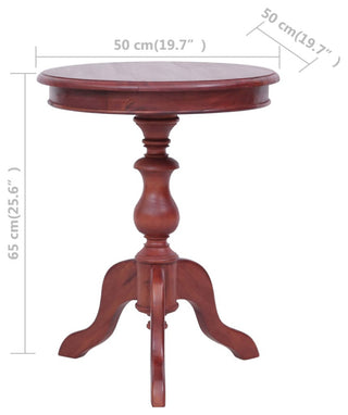 vidaXL Solid Mahogany Wood Side Table Brown End Accent Coffee Couch Table