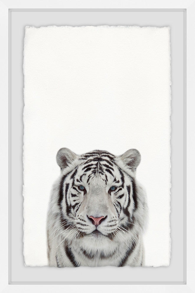 "Tamed Tiger" Framed Painting Print, 24"x36"