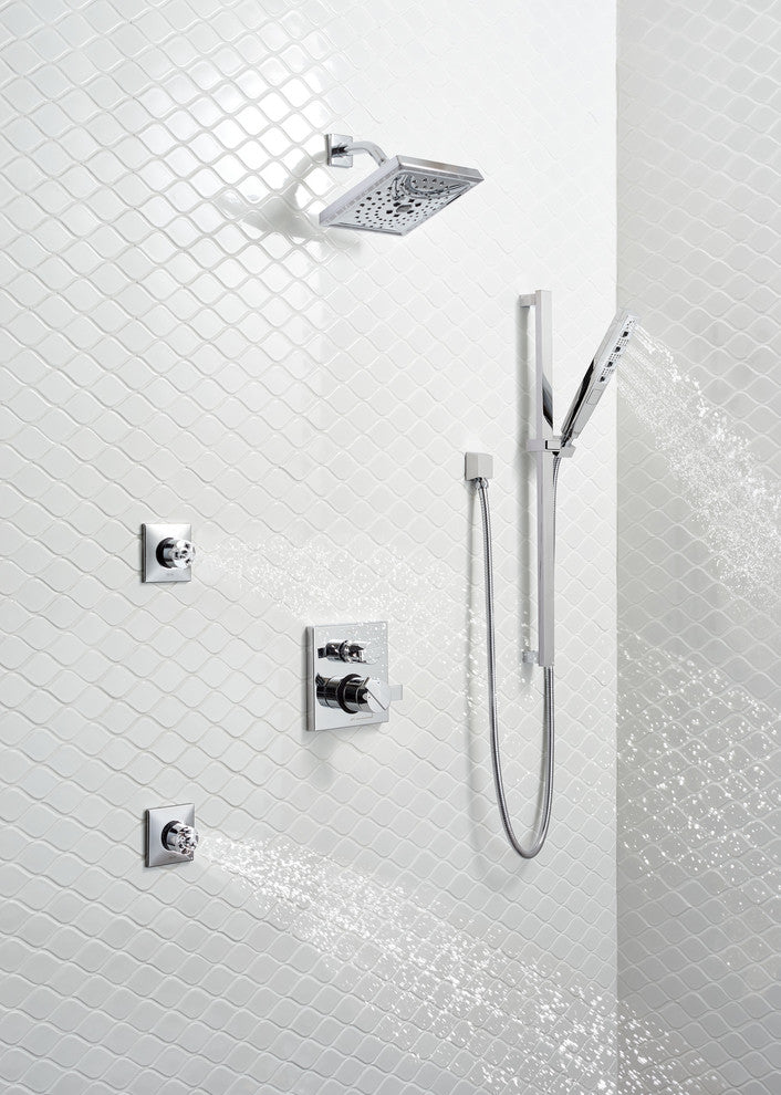 Delta Ara Angular Monitor Valve Trim, 3-Setting Integrated Diverter, Chrome