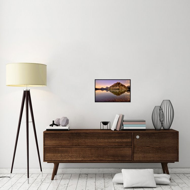 "Reflection" Framed Canvas Giclee by Amnon Eichelberg, 23x15"