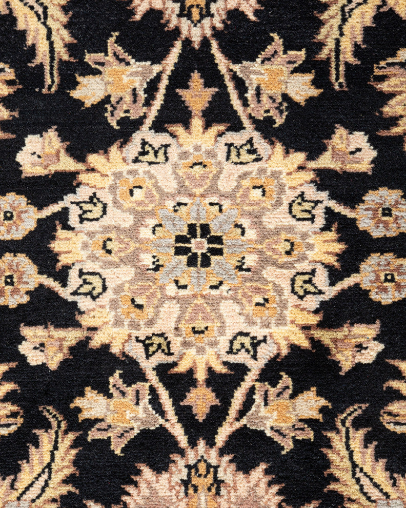 Mogul, One-of-a-Kind Hand-Knotted Area Rug Black, 8' 2" x 10' 5"