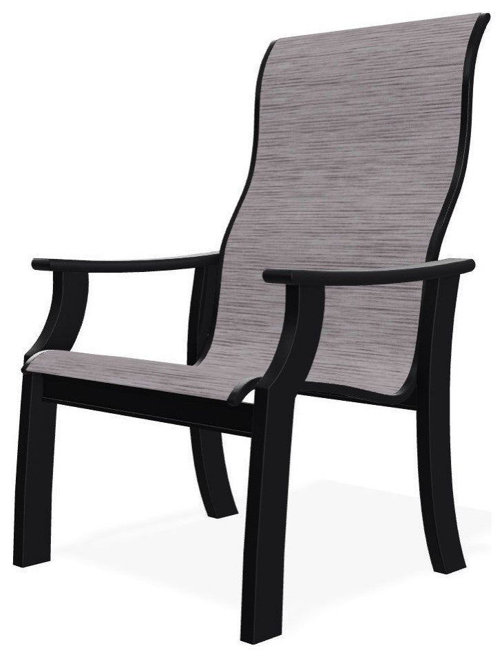 St. Catherine Sling Outdoor Armchair, Fossil/Black