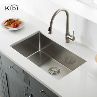 KIBI Handcrafted Undermount Single Bowl 16 Gauge Stainless Steel Kitchen Sink, 3