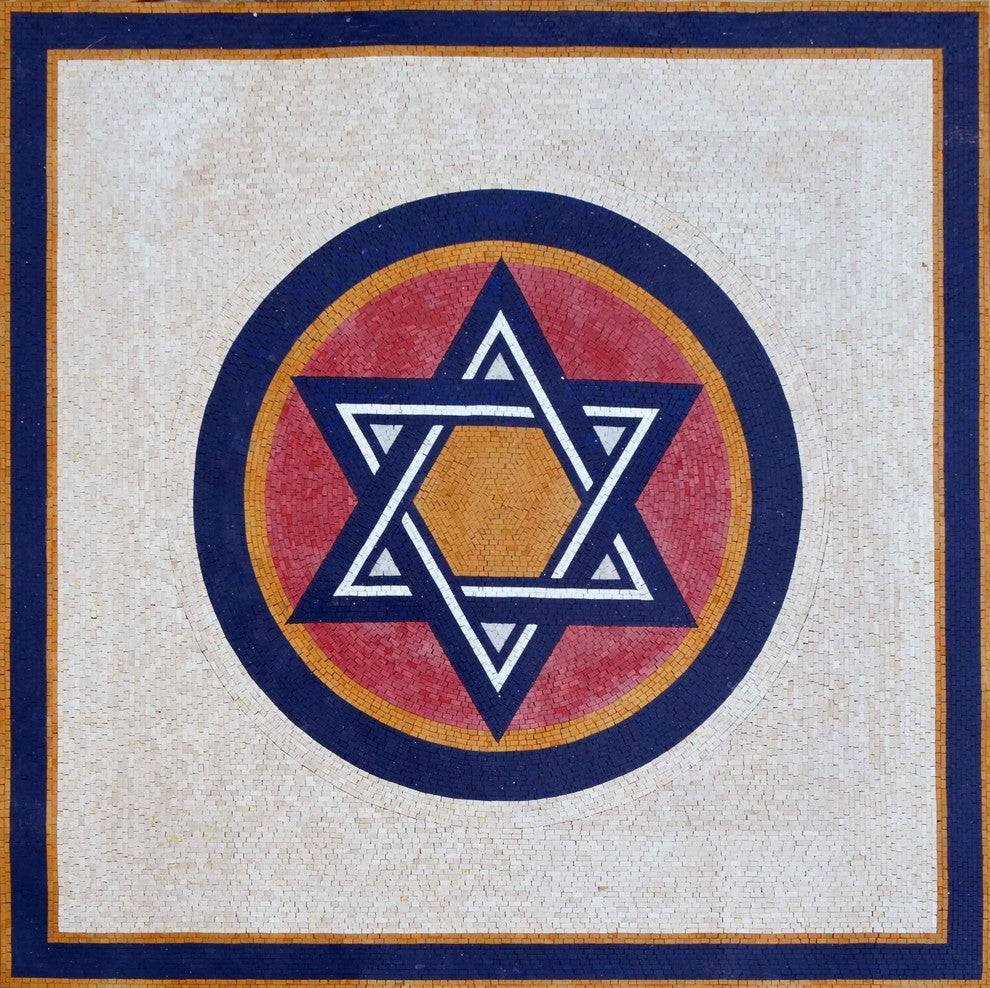 Mosaic Signs, The Star Of David, 31"x31"