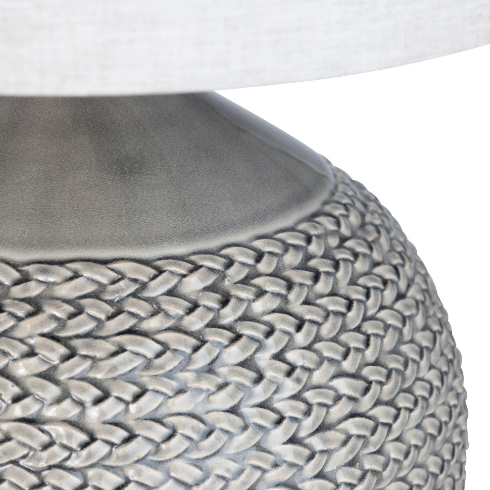 Cairo 26" Ceramic Table Lamp With Linen Shade