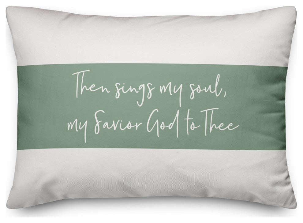 Then Sings My Soul 14x20 Spun Poly Pillow
