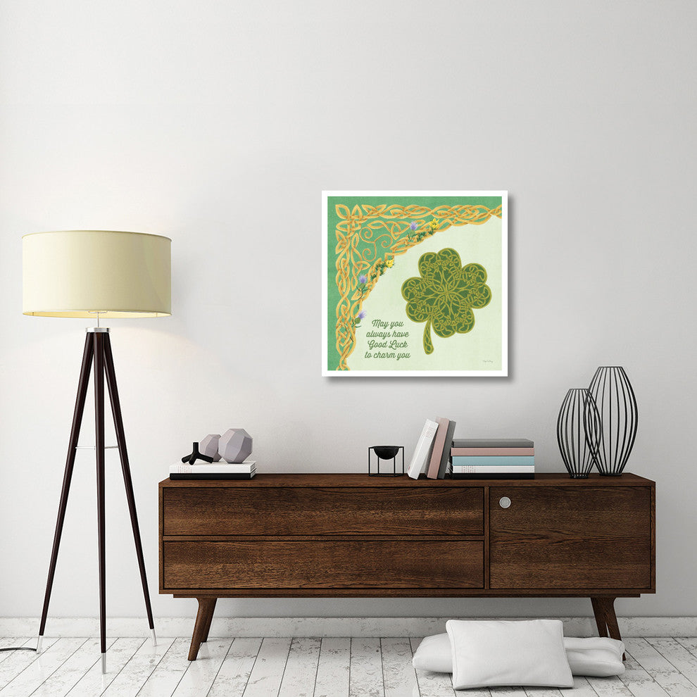 "Celtic Charm I" Digital Paper Print by Elyse DeNeige, 32"x32"
