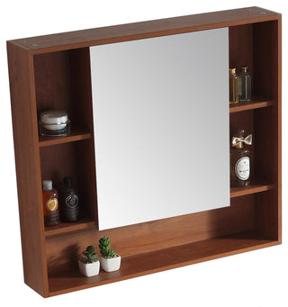 Fine Fixtures Surface Mount Bathroom Medicine Cabinet, Walnut.