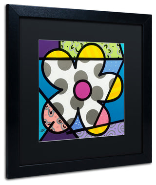 Roberto Rafael 'Big Flower III' Matted Framed Art