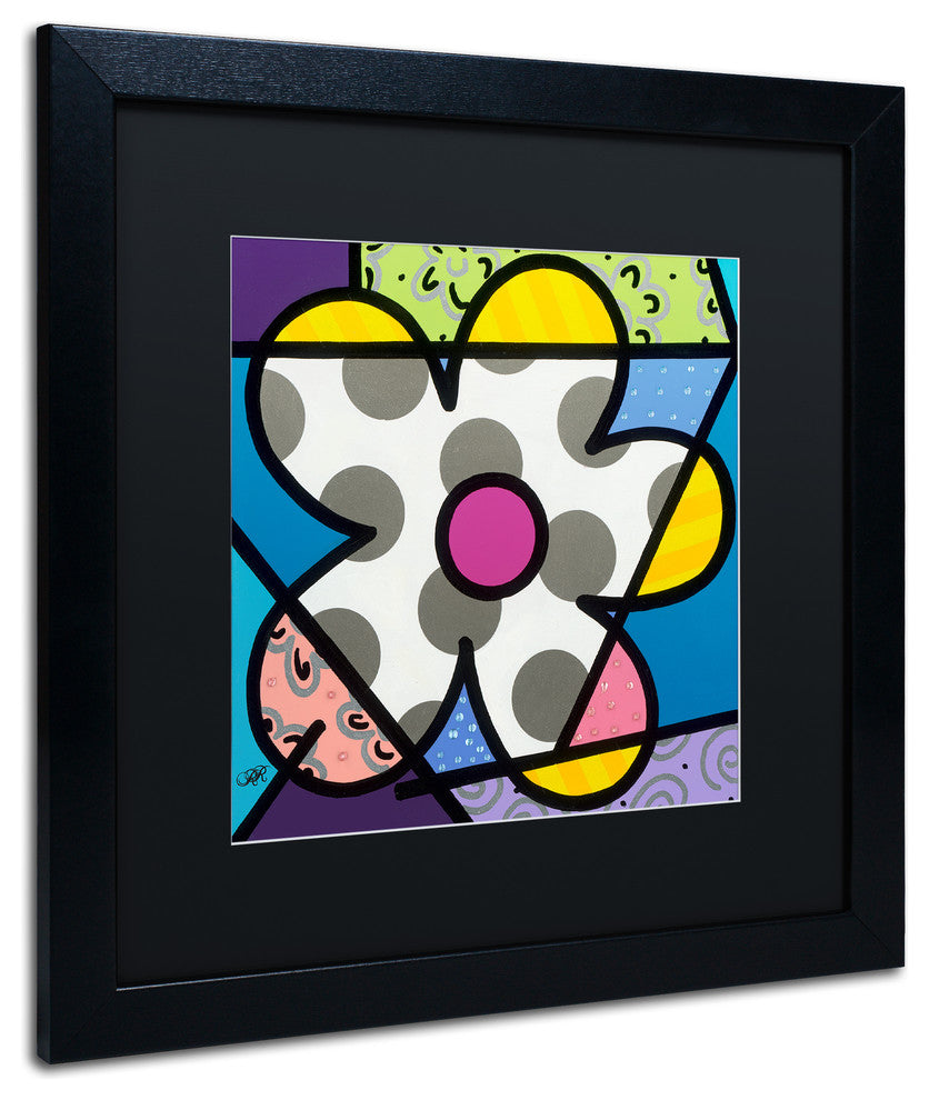 Roberto Rafael 'Big Flower III' Matted Framed Art