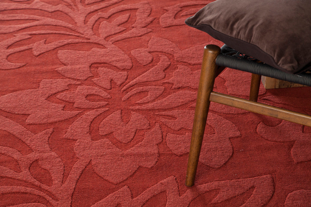 Jaipur Transitional Area Rug, Red, 5'x7'