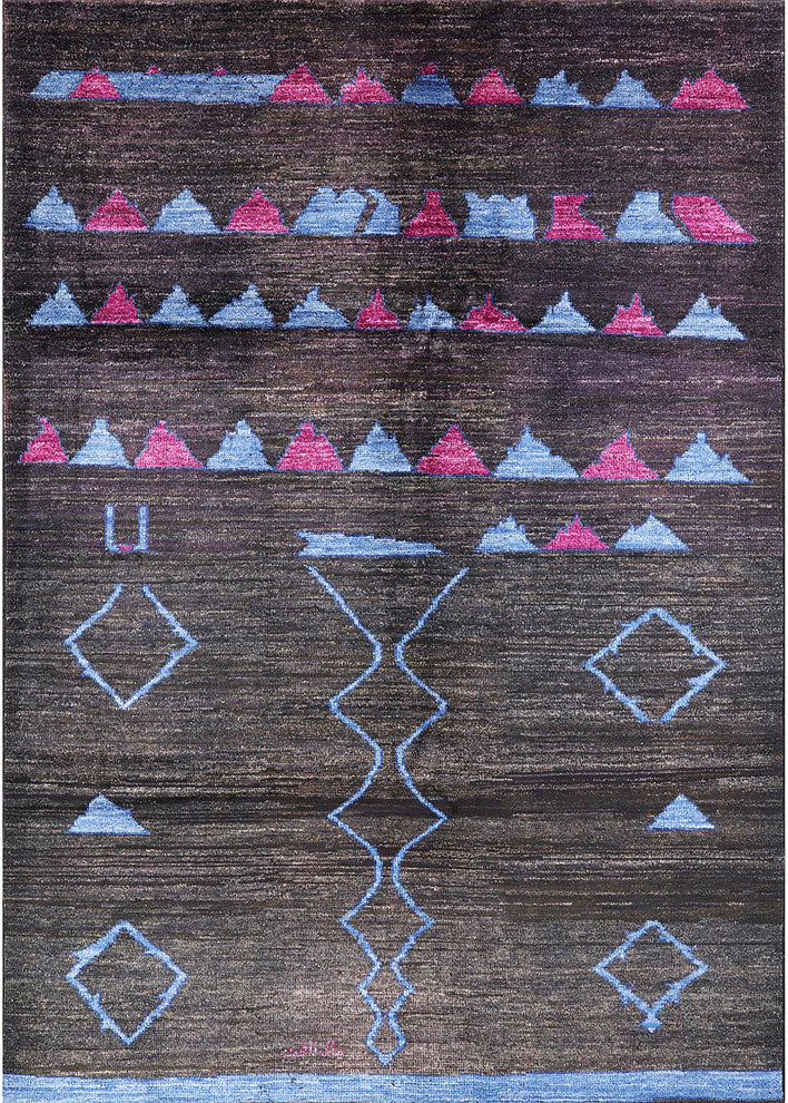 Ahgly Company Indoor Rectangle Mid-Century Modern Area Rugs, 7' x 10'