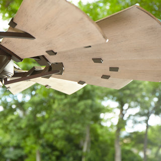 Windmill Transitional Patio Fan, Oiled Bronze