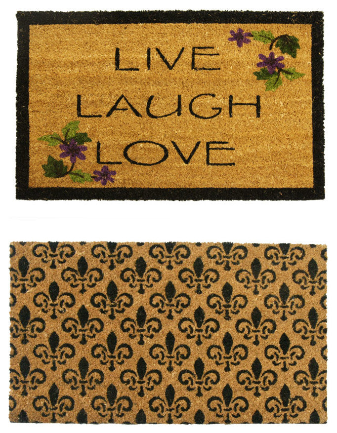 Coir Entry Door Mats, Set of 2