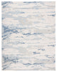 Safavieh Couture Abstract Collection, ABT465 Rug, Ivory/Blue, 8'x10'