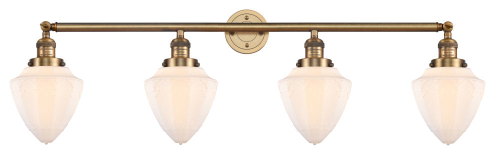 INNOVATIONS 215-BB-G661-7 4-Light Bath Vanity Light Brushed Brass