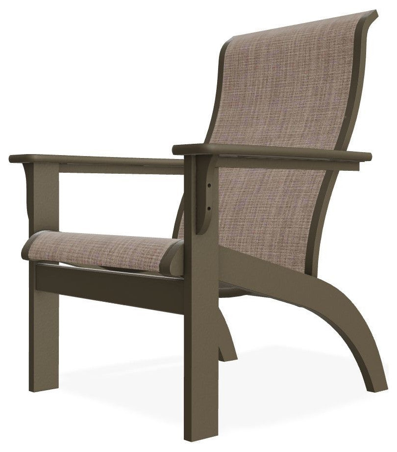 Adirondack Sling Outdoor Adirondack Armchair, Augustine Fennel/Beachwood