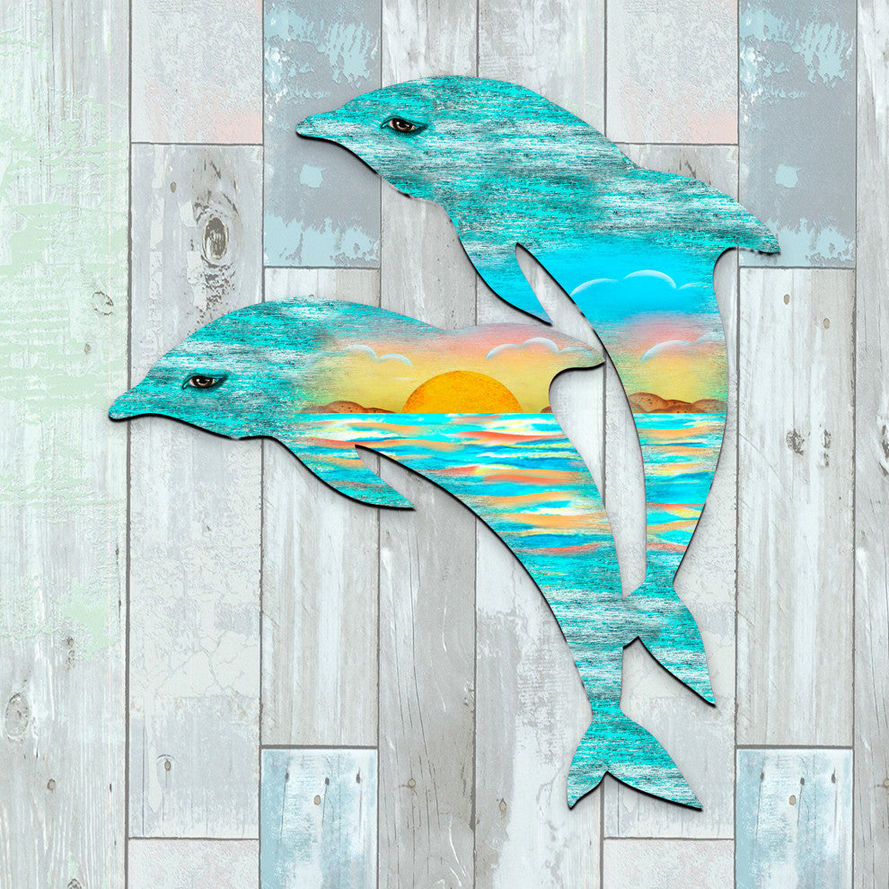 Dolphins Scenic Door Hanger