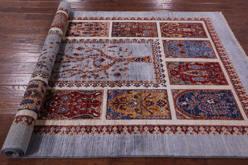 5' 4" X 8' 5" Persian Hand-Knotted Wool Rug - Q12915