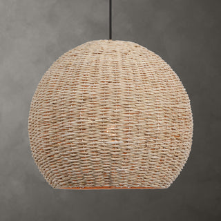 Uttermost Seagrass 1-LIght Dome Pendant