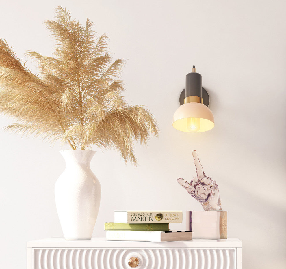 Juku Blush/Grey Wall Sconce