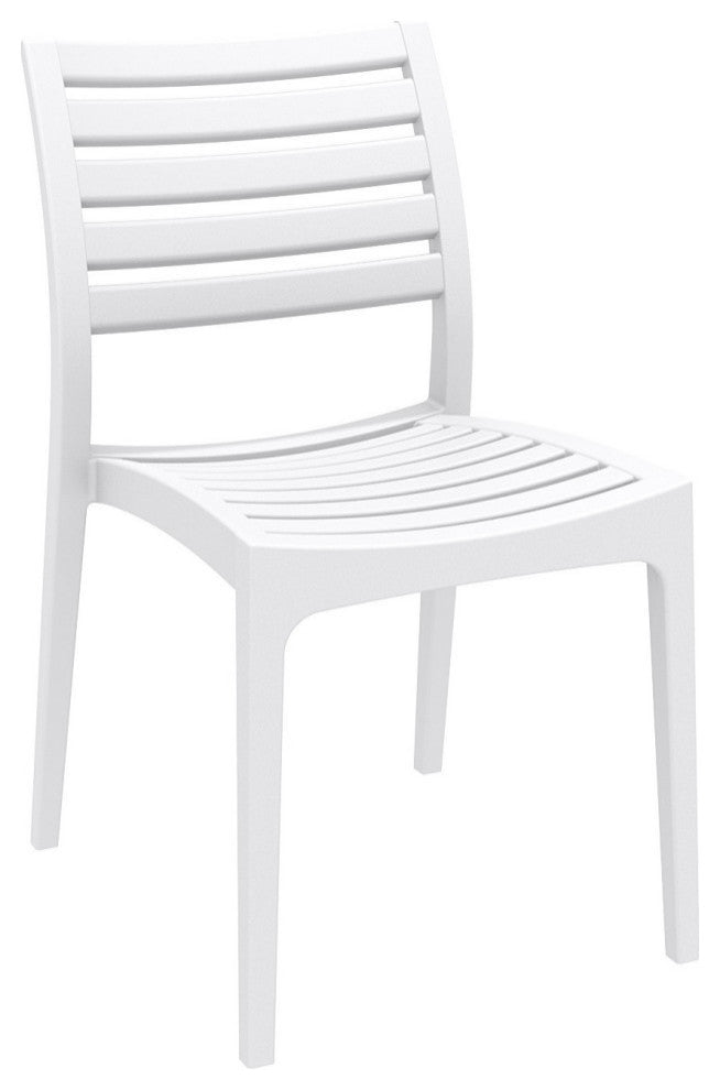 Ares Dining Set With 2 Chairs White