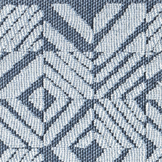 Nimes Diamond Tile Cascade Area Rug, Dark Blue, 2'x7'3"