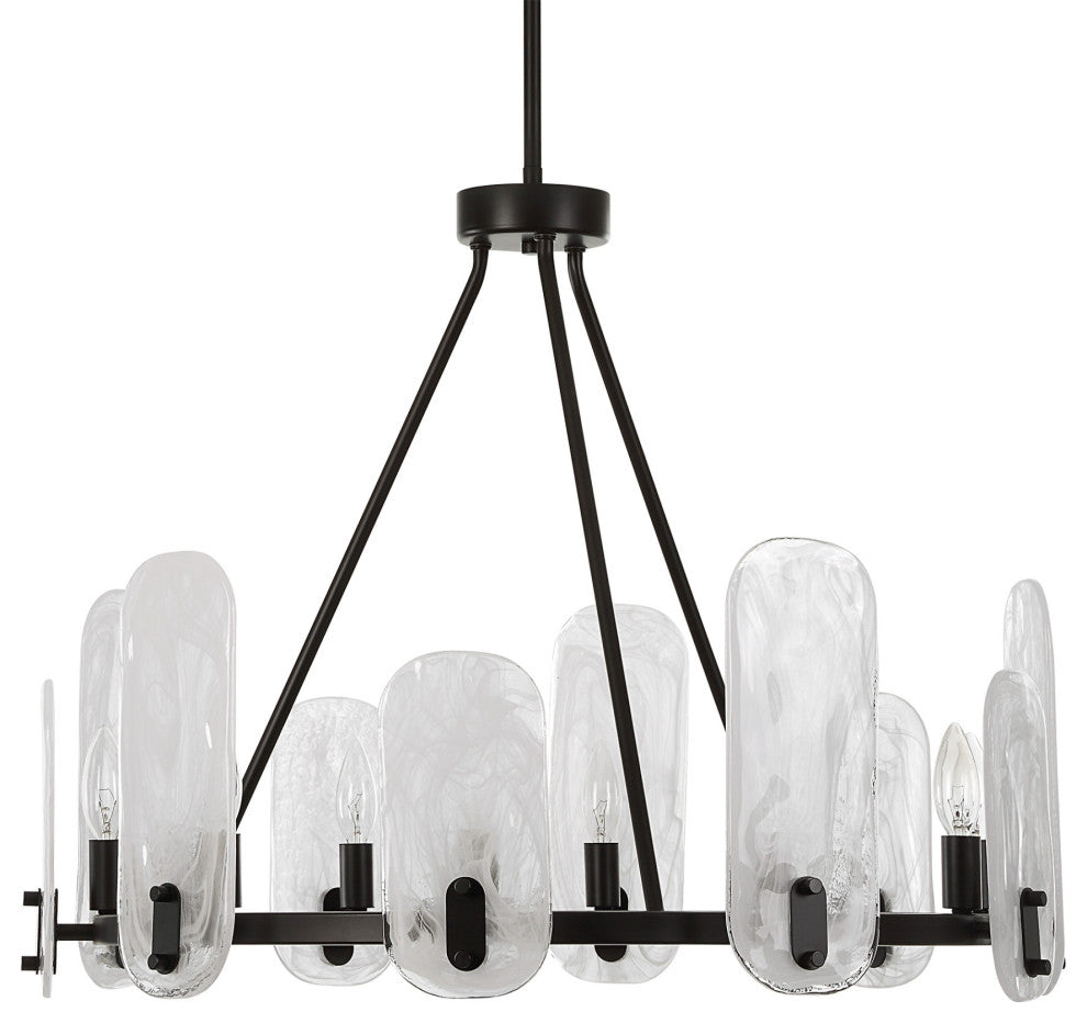Uttermost 21381 Ellipse 10 Light 28"W Chandelier - Dark Bronze
