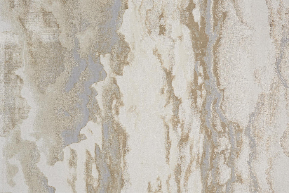 Tripoli R3727 Modern/Casual/Global Area Rug, Beige/Gold, 12'x18'