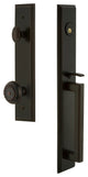 Carre' 1-Piece Dummy Handleset, D Grip and Parthenon, Timeless Bronze, 849137