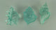 Clear Blue Acrylic Decorative Seashell Figurine Set of 3