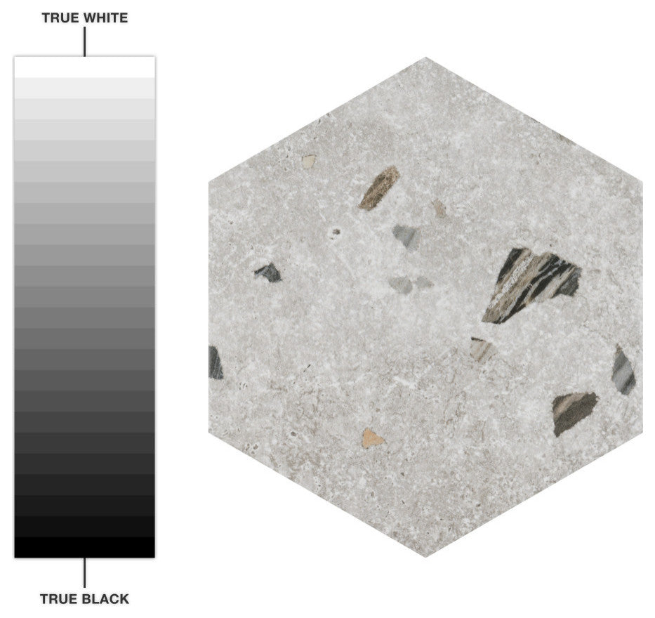 Sonar Hex Silver Porcelain Floor and Wall Tile