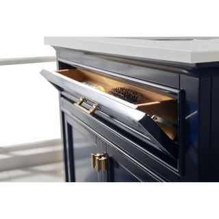 Milano Transitional Blue 36" Single Vanity