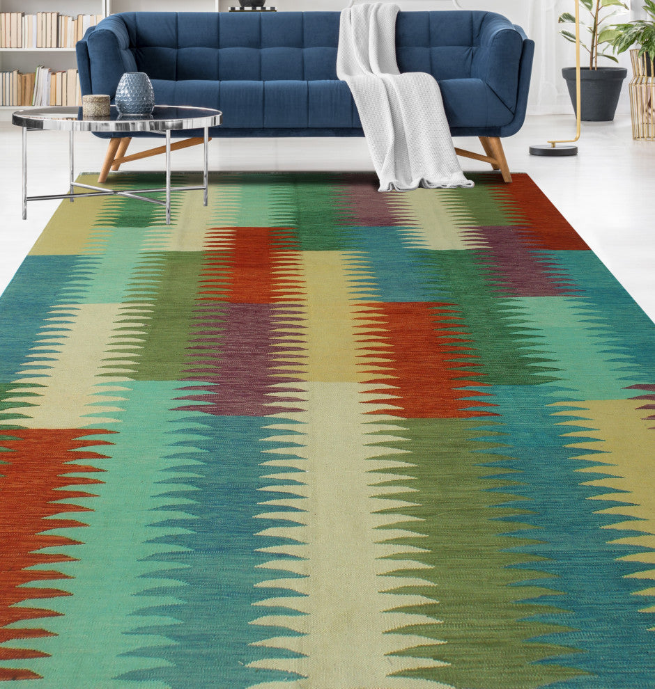 Winchester Kilim Jayne Green Rug