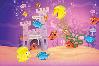 "Fishes" Painting Print on Canvas by Curtis