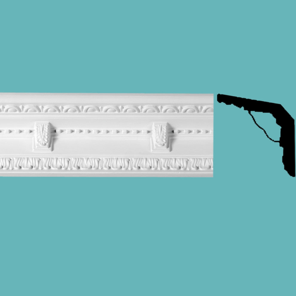 Cornice White Urethane  73 1/2" L  Lindsey Ornate |