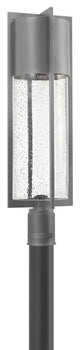 Hinkley Shelter 1 Light Hematite Post Light, 1321HE